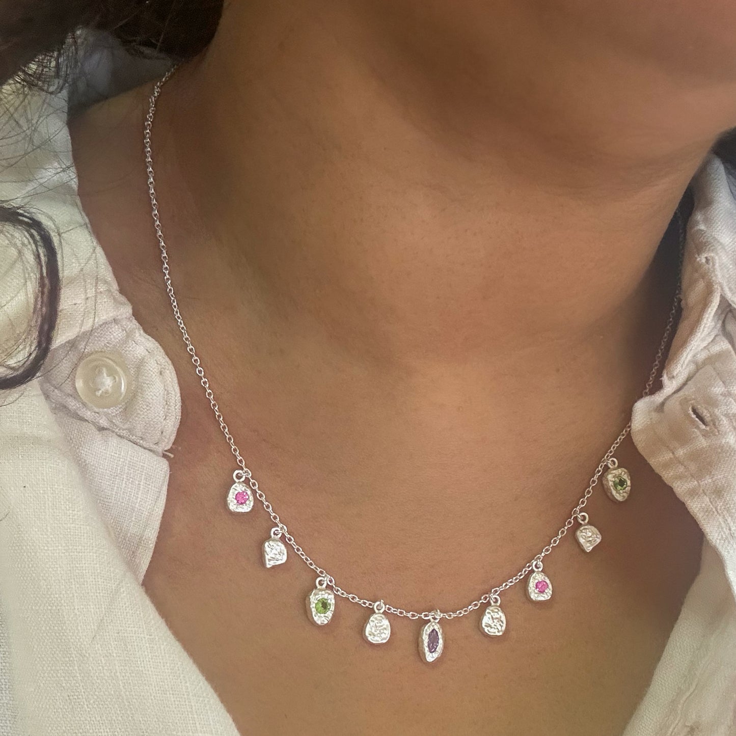 Gem Pebble Necklace